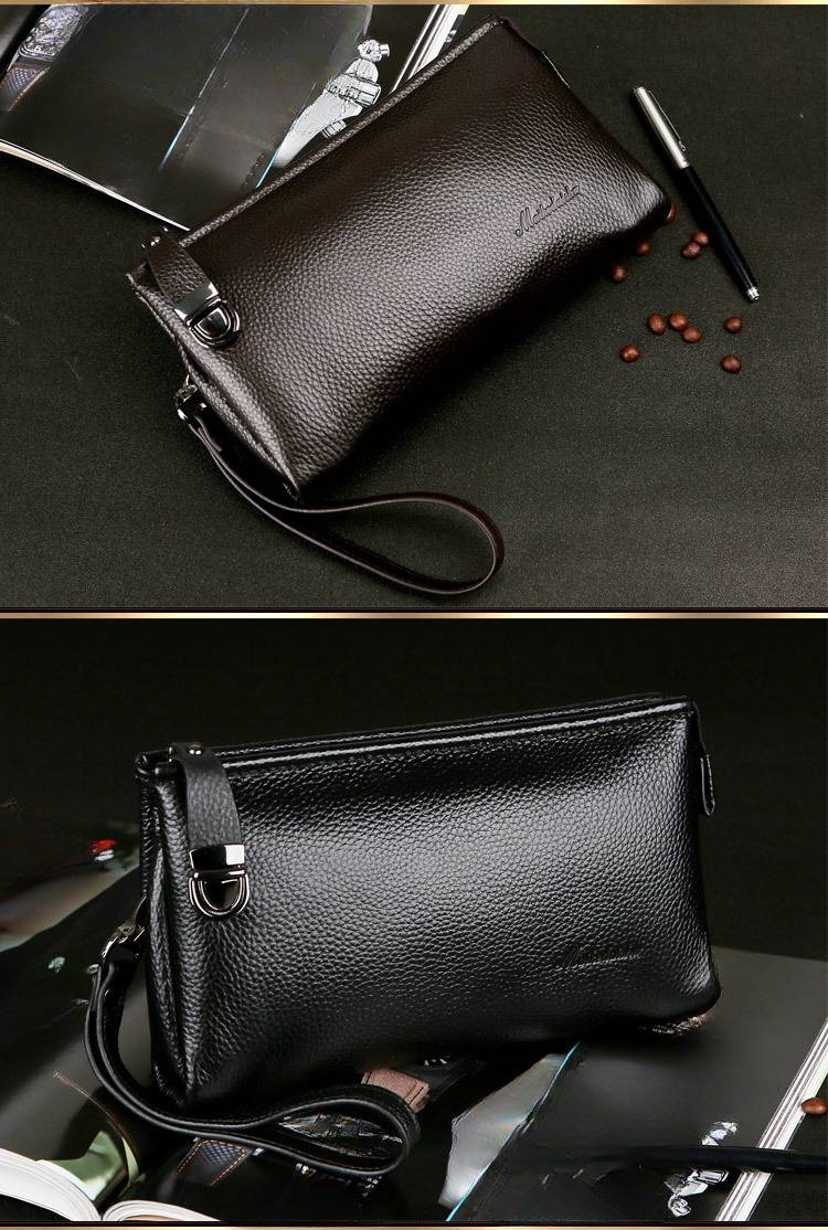 Herren-Geldbörse, beliebte Handtaschen, Herren-Clutch aus echtem Leder mit großem Fassungsvermögen, Business-Casual-Handtasche, hochwertiges Rindsleder, weiches Leder_voghion.com