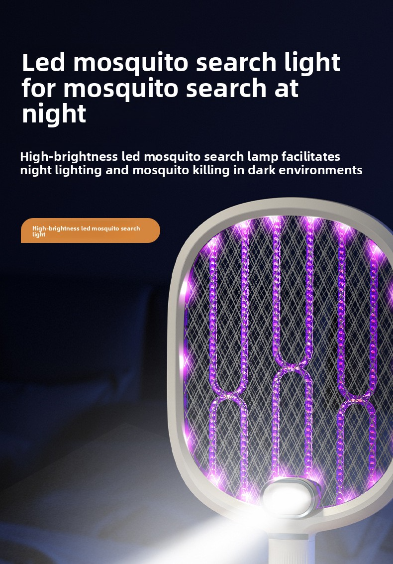 Rechargeable Foldable Mosquito Killer - 2-in-1 Electric Bug Zapper With UV Light & Auto Attractant_voghion.com
