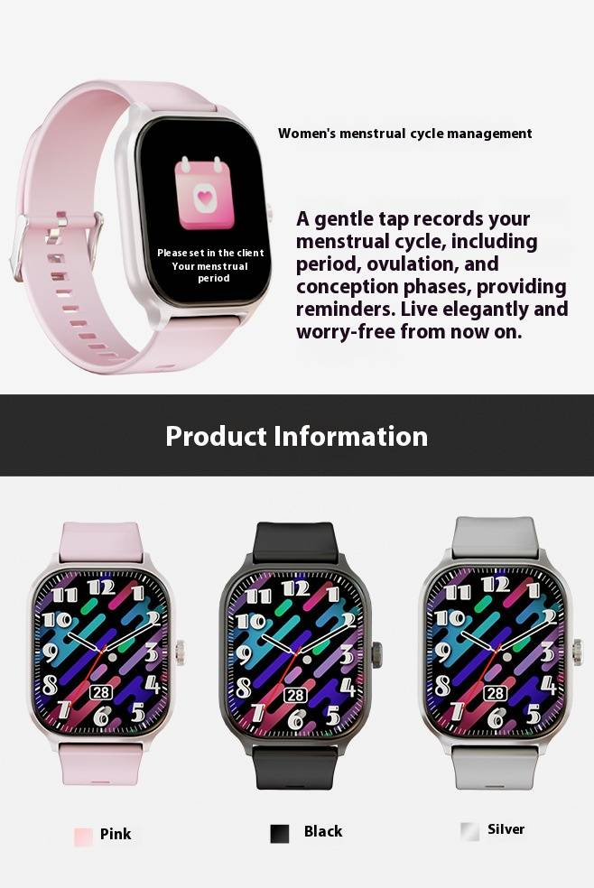 Reloj inteligente deportivo X8 resistente al agua con monitor de frecuencia cardíaca, pantalla grande y batería de larga duración. Compatible con Android e iOS._voghion.com