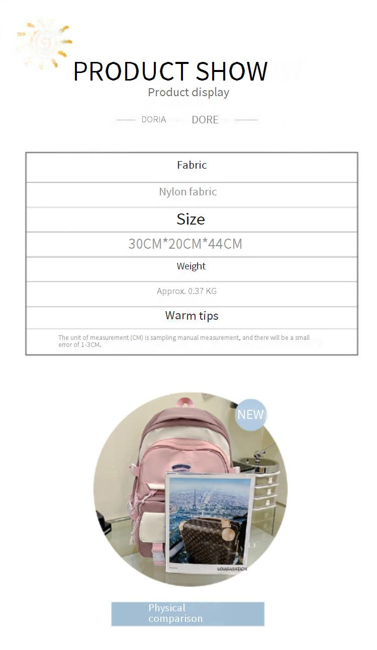 Stylish Unisex Backpack - Large Capacity Waterproof Laptop Bag For School & Travel, Trendy Letter Print Design, Lightweight & Durable_voghion.com