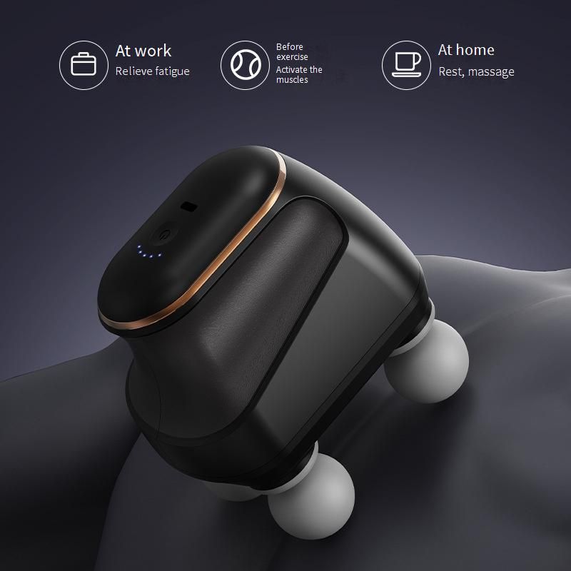4-in-1 Mini-Percussion-Massagepistole – Ultra-leise Muskelentspannung mit 5 Geschwindigkeitsstufen und LCD-Display (_voghion.com