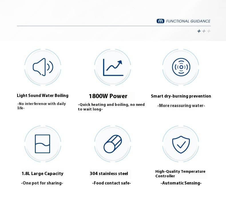 1.8L Stainless Steel Electric Kettle - Fast Boiling, Auto Shut-Off, Double-Wall Insulation, Retro Design For Home & Office (220V-240V EU Plug)_voghion.com