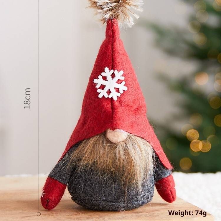 Eşsiz Şapkalı Noel Cücesi Süslemeleri - Ev, Ofis ve Tatil Sergileri İçin Şenlikli İskandinav Tarzı Figürler_voghion.com