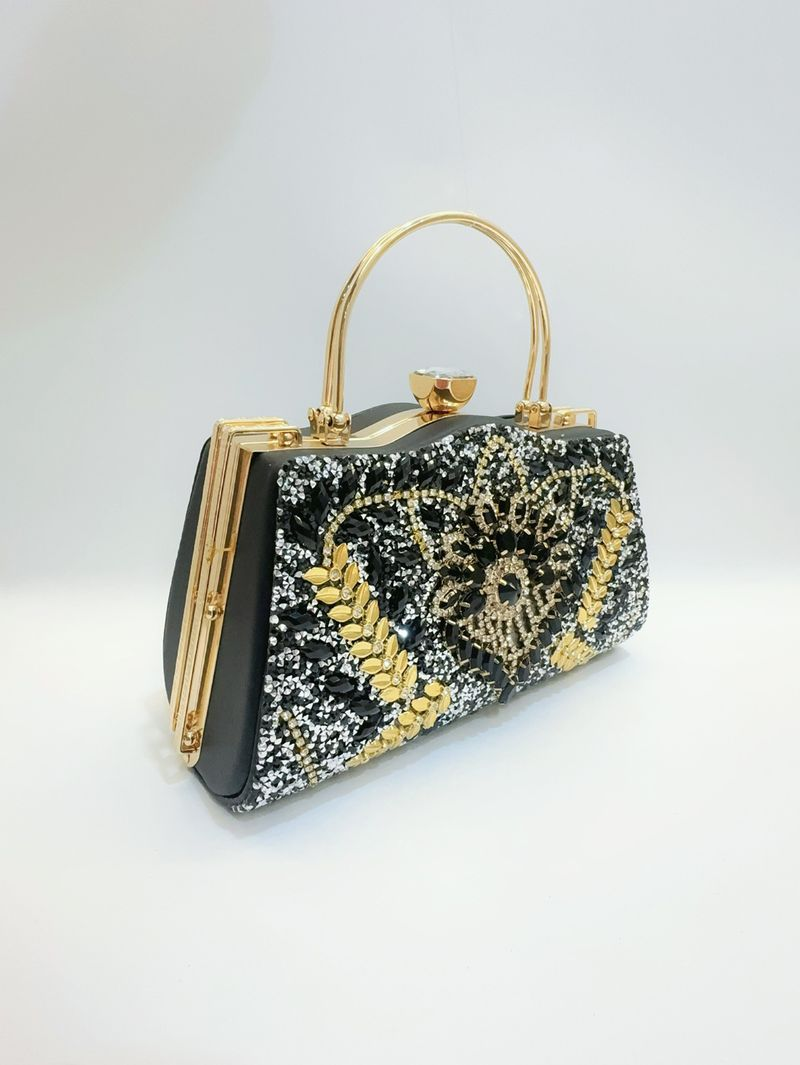 Neues Party-/Promi-Banketttaschen-Set mit Diamant-Handtasche, Hochzeitshandtasche für Damen, eine Schulter,_voghion.com
