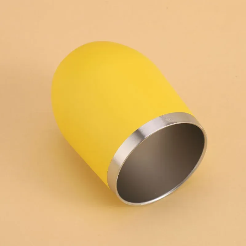 Bottiglia d'acqua a doppia parete in acciaio inossidabile con isolamento termico da 360 ml e 12 once, portatile, da asporto, da viaggio ..._voghion.com