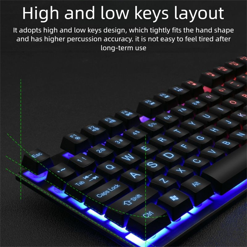 Wired Tastatur Maus Set Desktop-Computer Notebook USB Büro Typing Spiel Mechanische Spezielle_voghion.com
