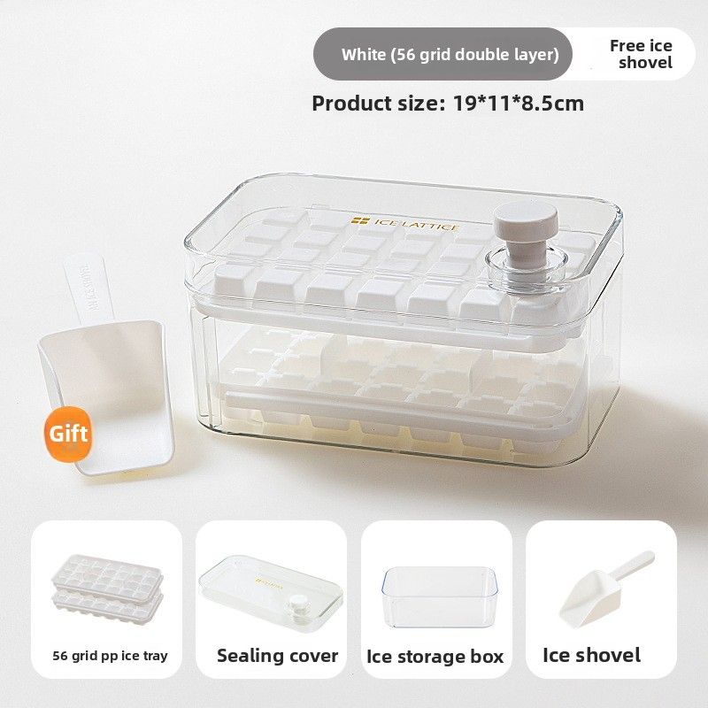 84 Grid Press-type Ice Grid Creative Light Luxury Summer Essential Large-capacity One-press Ice Household Ice Storage Ice Making Mold_voghion.com