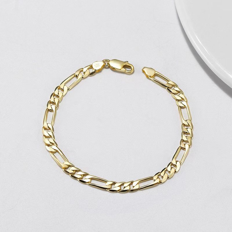 Unisex Bijouen Moud Niveau Populär S925 Sterling Sëlwer Bracelet Figara Bracelet Hip Hop Mamm a Kand Kette Perséinlechkeet Fabréck Direkt_voghion.com