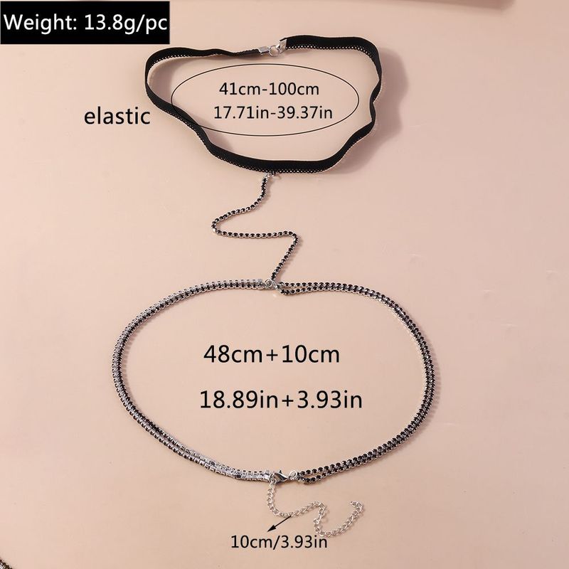 Nouvelle chaîne de cuisse en dentelle sexy et légère, luxueuse et élégante, en forme de papillon, en forme d'os de poisson, à double percer, pour jambes_voghion.com