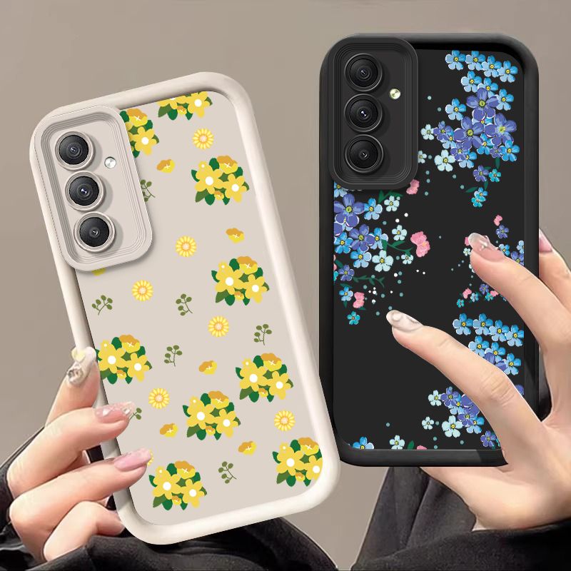 Rustikale kleine Blume für Samsung A15 54 55 51 50 53 A52S Galaxy A24 4G A71 70 73 A31 32 22 25 12 14 06 34 Silikon-Telefonkasten_voghion.com