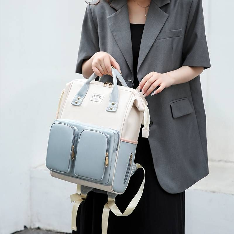 Wasserdichter verschleißfester Rucksack aus Oxford-Stoff für Damen, Mamatasche, Mutter- und Babytasche, große Kapazität,_voghion.com