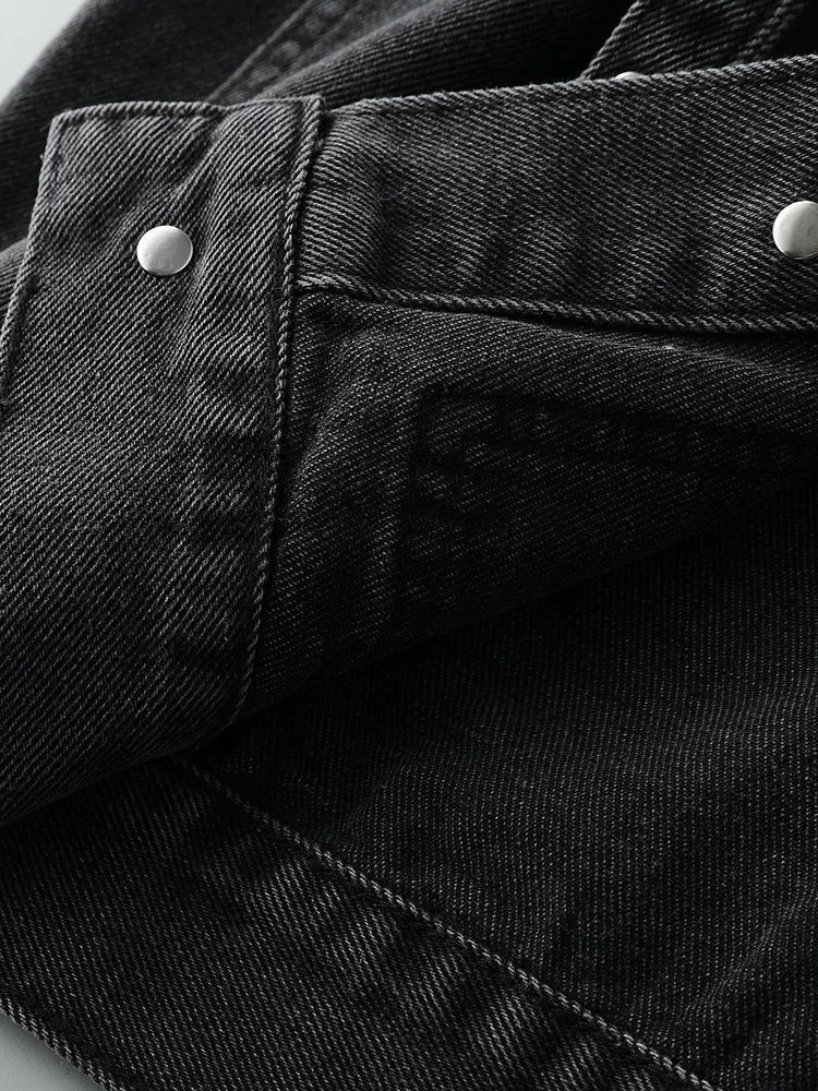 Herrenbekleidung Modemarke Arbeitskleidung Jeansweste für Männer und Frauen Retro Hübsche lose große Weste_voghion.com