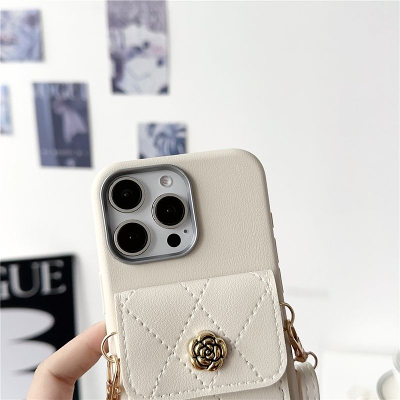 Phone Case For Xiaomi Mi 14T 13T Pro 11 Lite 5G NE 3D Flower Wallet Card Bag Crossbody Lanyard Soft Silicon Cover For Xiaomi 14t_voghion.com