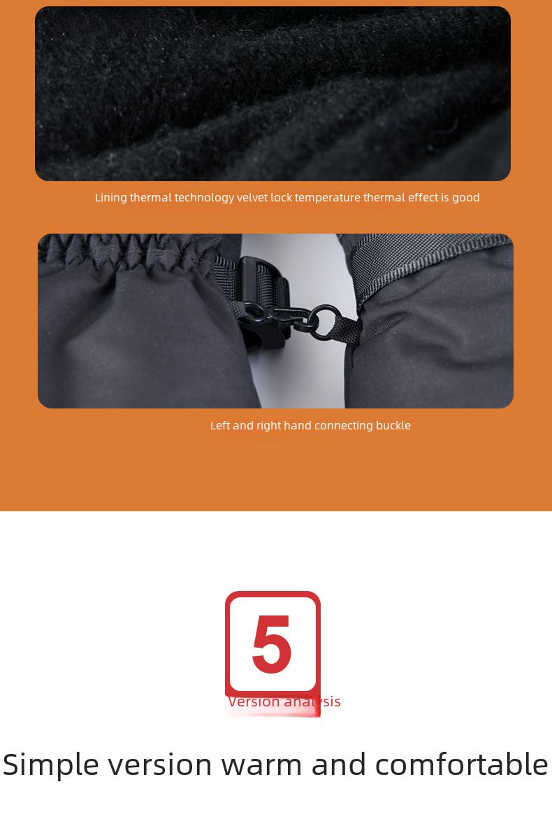 Gants de cyclisme, sports de plein air d'hiver, chauffage électrique, gants épais et imperméables, gants de ski d'équitation, gants chauds à écran tactile_voghion.com