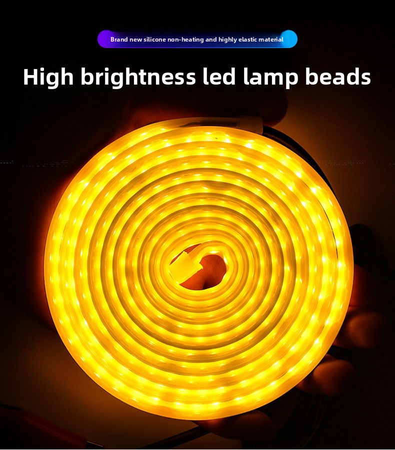 Auto Tagfahrlicht Durchgangstyp Lücke Lichtführungsstreifen Motorhaube Dekorative Mittelnetz LED modifizierte Lichter_voghion.com