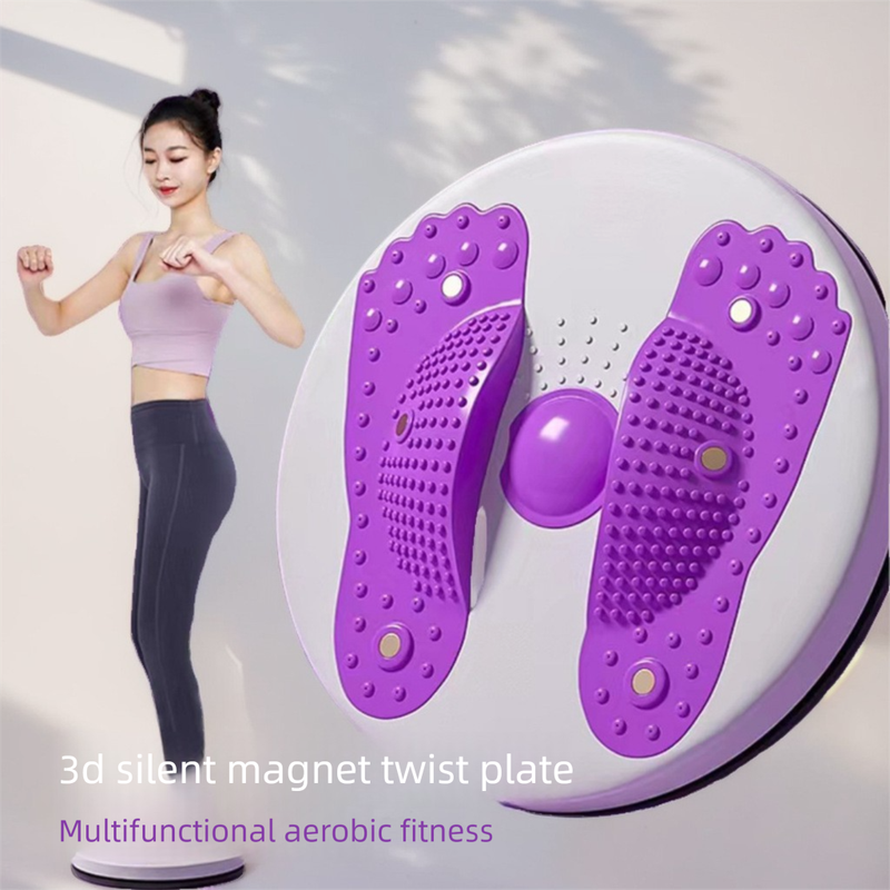 Piastra per danza con torsione per massaggio ispessita di grandi dimensioni, riduzione del grasso, corda da trazione per fitness, macchina dimagrante magnetica per addominali e vita_voghion.com