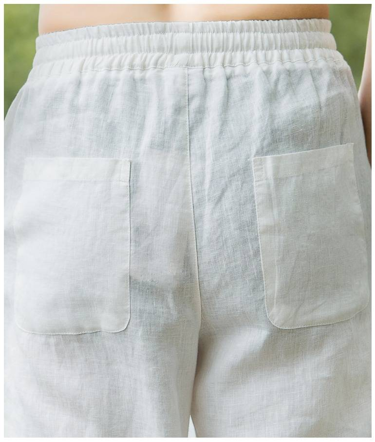 Pantalons de plage pour hommes, joggings, streetwear, pantalons de survêtement en coton et lin, pantalons décontractés, pantalons hawaïens pour vacances, pantalons longs d'été amples_voghion.com