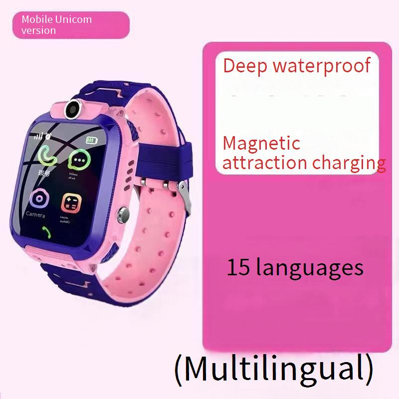 Moeder & Kinderen Telefoonhorloge Kinderpositioneringssmartwatch 5 Generaties 6 Meertalig horloge_voghion.com