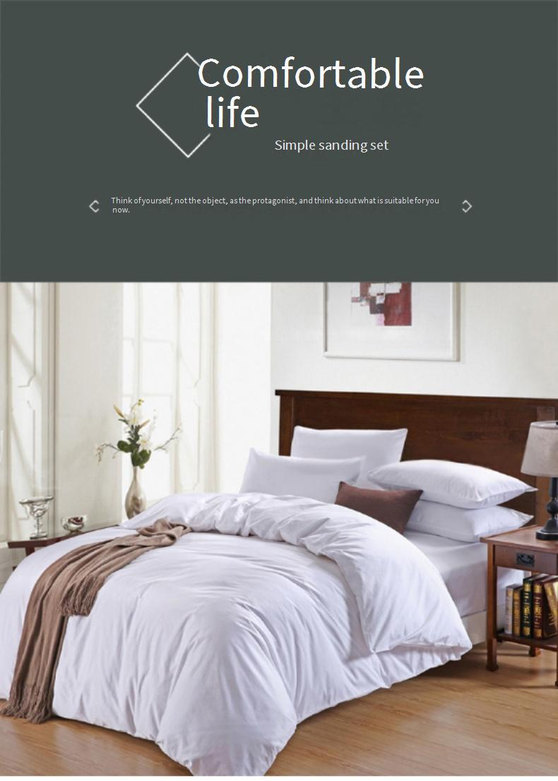 Set di biancheria da letto in flanella spazzolata da 105 g - Set di lenzuola minimaliste in tinta unita in stile giapponese, 4 pezzi e 3 pezzi con lenzuolo con angoli per dormitorio_voghion.com