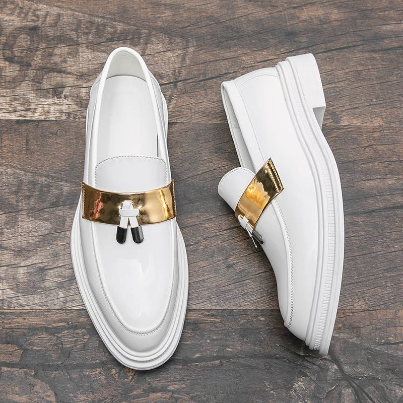 Shoes For Men Dress British Business Party Slip On Black Point Toe Fashion Casual Formal Suit Handmade Men Shoes_voghion.com