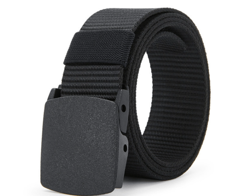 Men's Nylon Belt With Plastic Buckle, Anti Allergic, Student Military Training Belt, Versatile Outdoor Tactical Canvas Belt_voghion.com