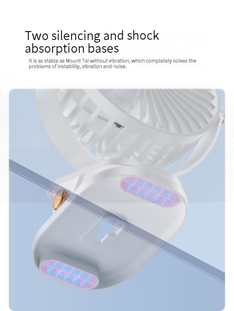 Leiser Tischventilator – 25 dB, ultraleise, für Büro/Arbeitszimmer, tragbarer 15-cm-Ventilator, kindersicher, mit USB-Stromversorgung und Kippschutz_voghion.com