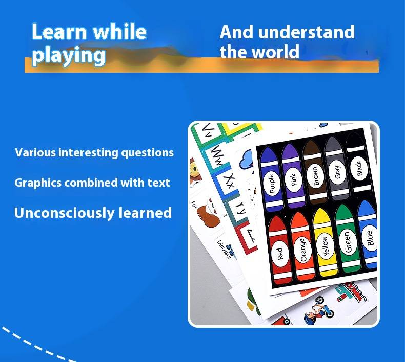 Reusable Sticker Activity Book For Kids - Preschool Learning & Educational Busy Book With Stickers_voghion.com