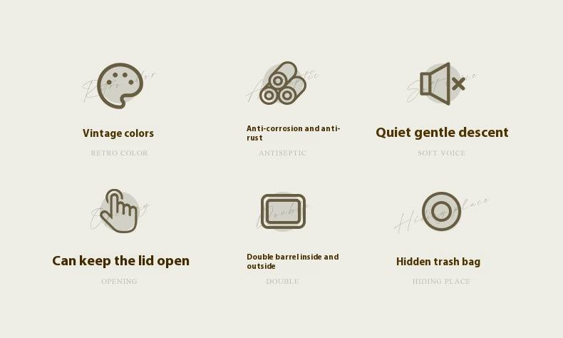 Stainless Steel Step Trash Can With Lid – 12L/13L Square Design, Foot Pedal, Odor-Proof, Modern Colors For Kitchen, Bathroom & Office_voghion.com