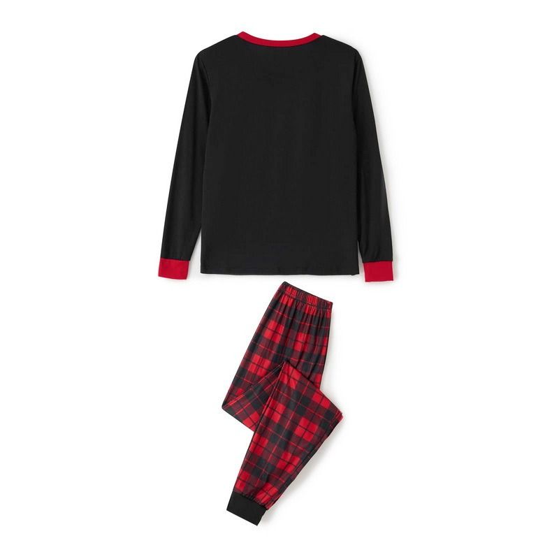 2025 Eltern-Kind-Kleidung aus Baumwolle, Dekoration für das ganze Haus, Loungewear-Pyjama-Set für Weihnachten im Herbst und Winter für eine drei- und vierköpfige Familie – Hund S-2XL_voghion.com