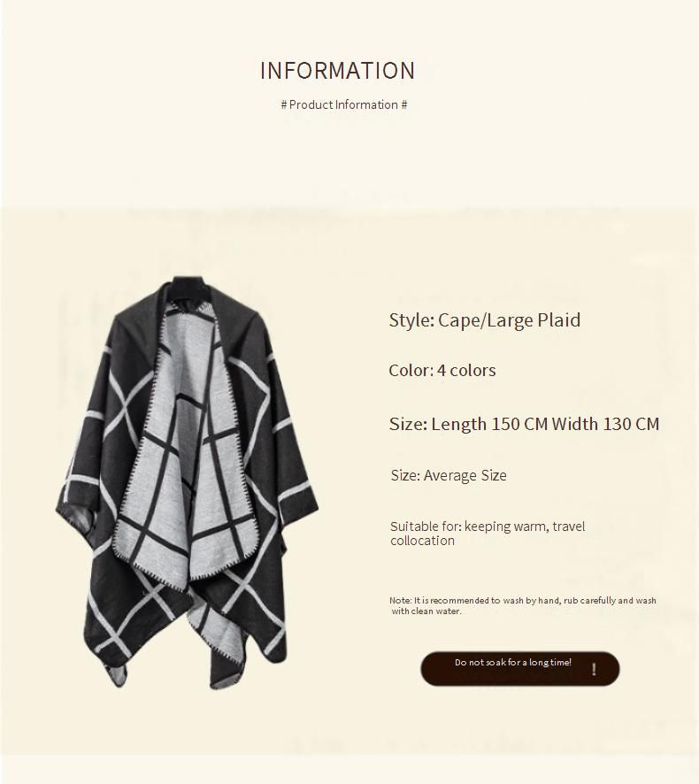 Bohemian Hooded Cape Poncho – Warm & Stylish Outerwear For Travel, Photography, And Daily Wear In Winter, Spring & Autumn_voghion.com