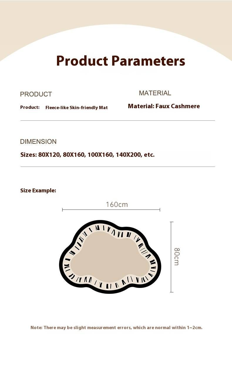Wolkvormig, pluizig tapijt - waterdicht en vlekbestendig tapijt voor in de woonkamer, gemakkelijk af te nemen, zacht vloerkleed voor naast het bed en de kinderkamer_voghion.com