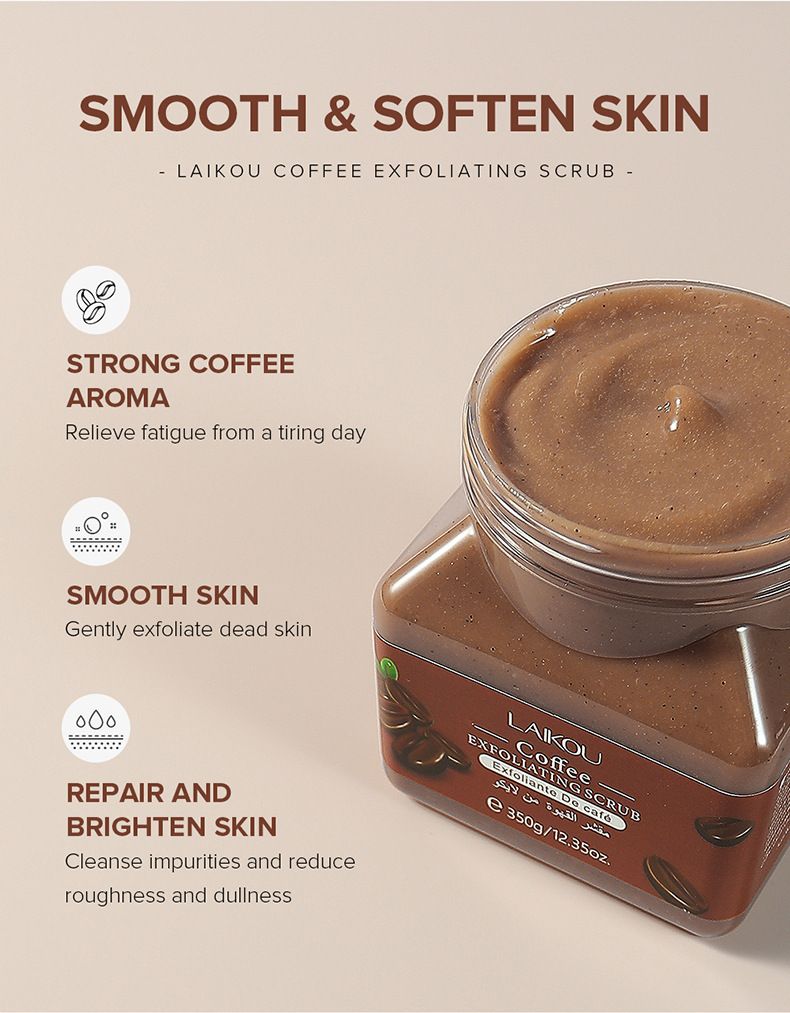 Scrub corpo LAIKOU 350 g - Trattamento esfoliante e levigante per una pelle morbida e luminosa_voghion.com