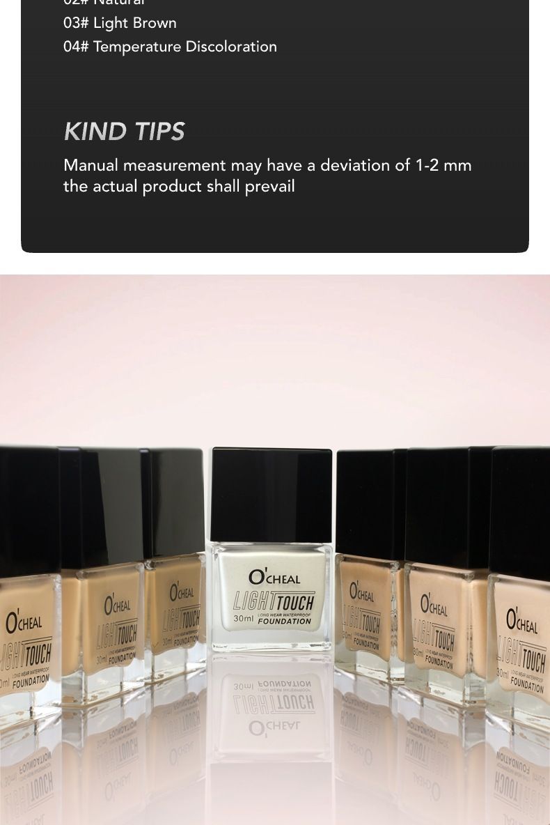 O'CHEAL Petite bouteille carrée de liquide changeant de température Évitez les crèmes pour le visage épaisses, tapotez doucement et absorbez avant d'appliquer_voghion.com