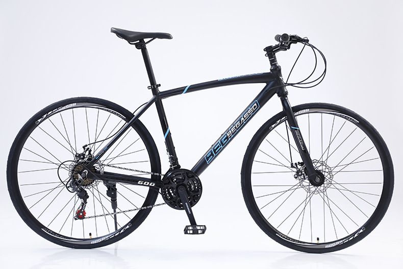 Vélo de route léger en alliage d'aluminium, poignée courbée, pour homme et adulte, vitesse variable, pour étudiant_voghion.com