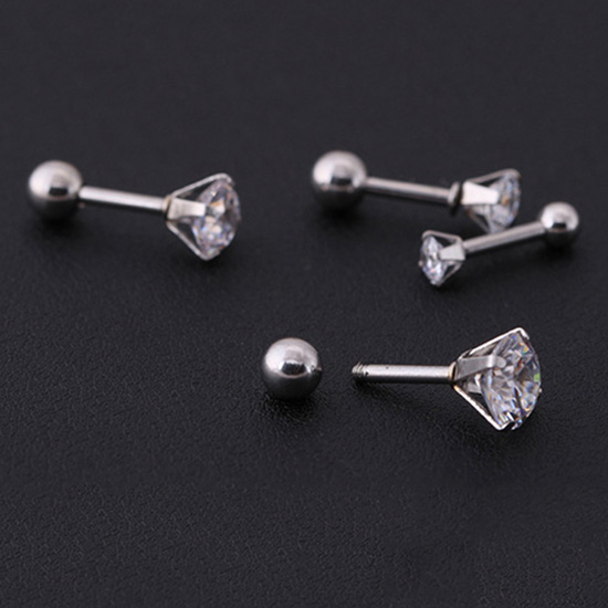 Mannen Vrouwen Strass Kraakbeen Tragus Bar Helix Bovenoor Oorbel Stud Sieraden_voghion.com