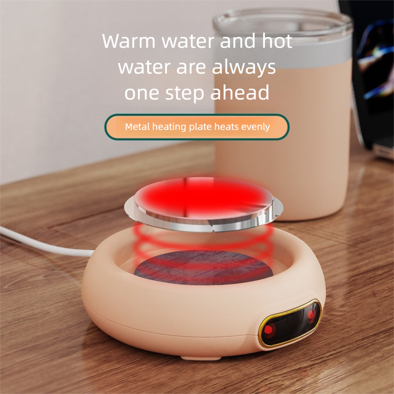 USB Smart Heating Coaster - 55°C Constant Temperature Base, Adjustable Coffee Cup Warmer Gift_voghion.com