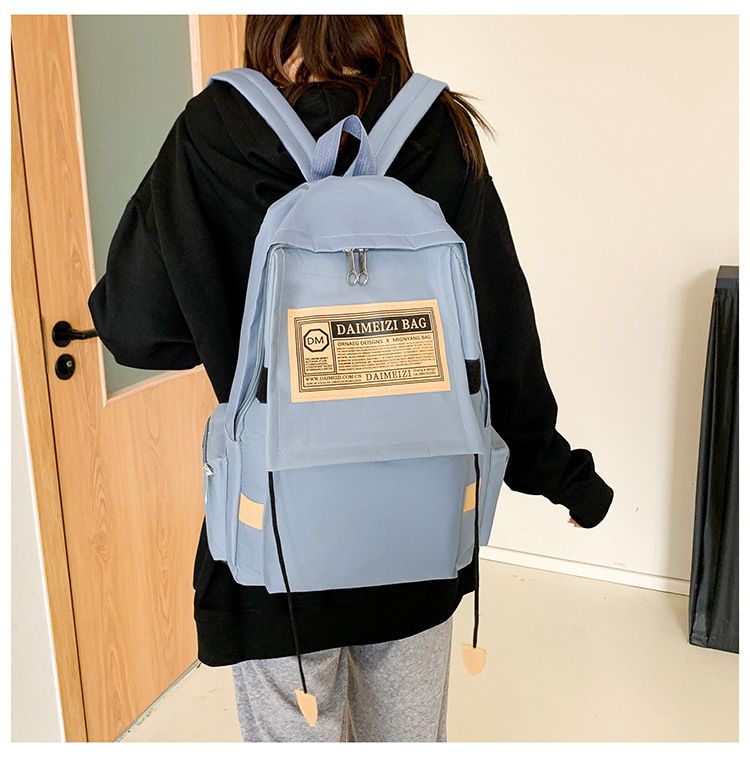 Kinderrugzakken Kleine, frisse, multifunctionele rugzak met vier stukken. Rugzak voor middelbare scholieren. Oxford-stof, spatwaterdicht en cool. Rugzak voor mannen._voghion.com