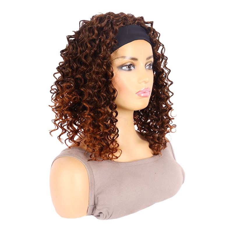 Parrucche sintetiche con clip, parrucche alla moda in seta ad alta temperatura, parrucche africane sfumate, set di capelli con nastro di ghiaccio, ricci piccoli e soffici, lunghi e medi da donna_voghion.com