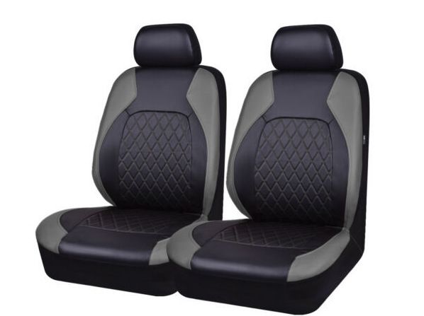 Car seat cover single line quilted bracket leather pu leather_voghion.com