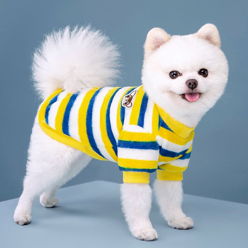 Regenbogen-warme Weste für Haustiere, Hemd, Fleece-Hundekleidung, T-Shirt für Hunde, Katzen, Kleidung, Mantel von PawParty Store_voghion.com