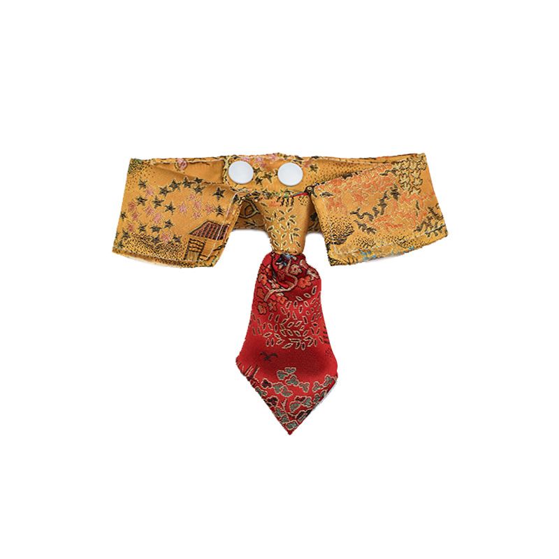 Pet Cat Bow Tie Handmade Collar Bell Strap Bowknot Dog Scarf Accessories Cute Cartoon Necklace_voghion.com
