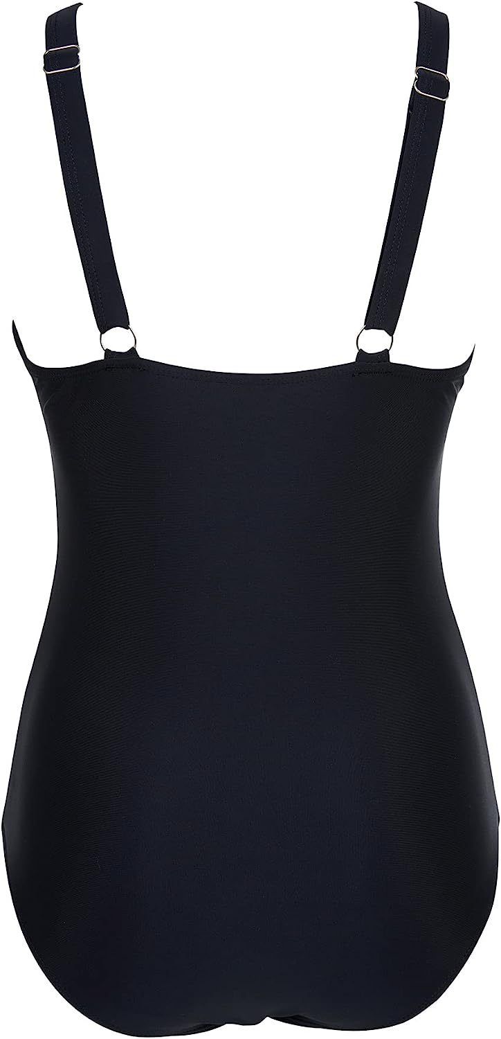 Sexy Cut-out Mesh Deep V Bikini Swimsuit_voghion.com