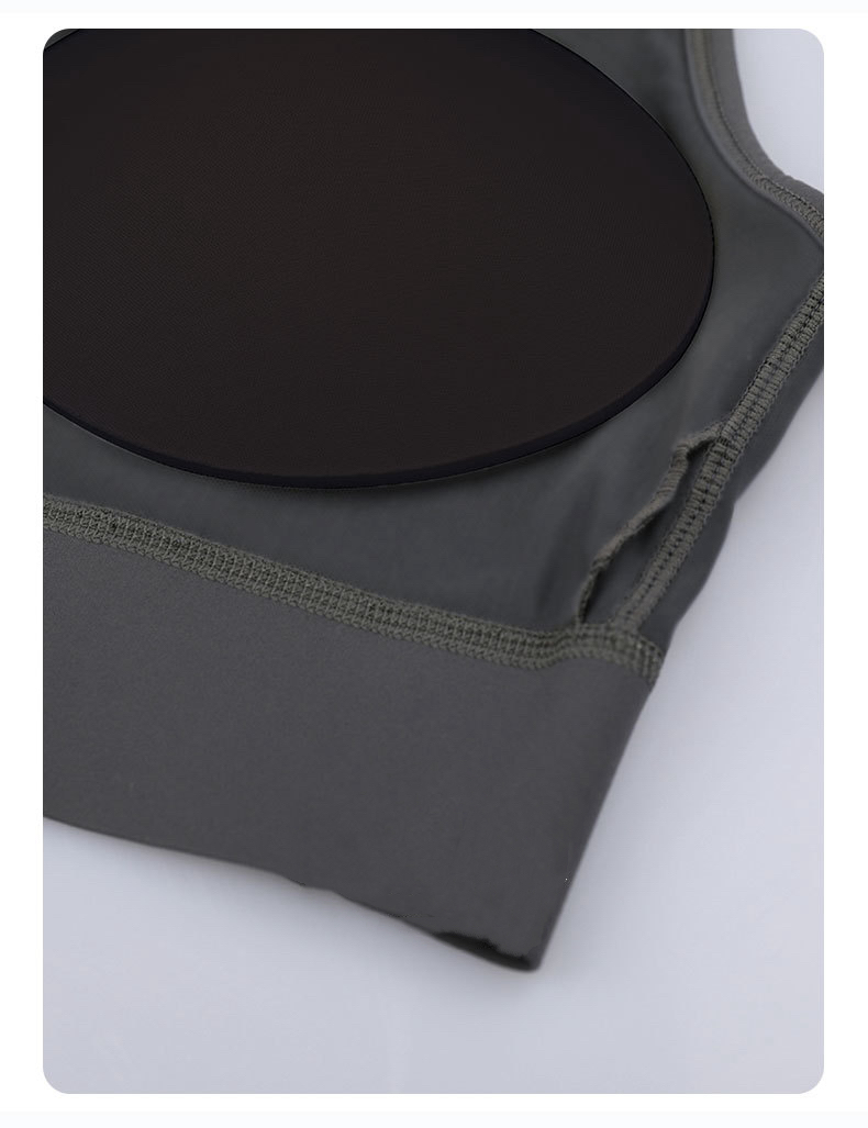 Reggiseno fitness push-up antiurto ad alta resistenza elastico aderente da donna in denim per yoga_voghion.com