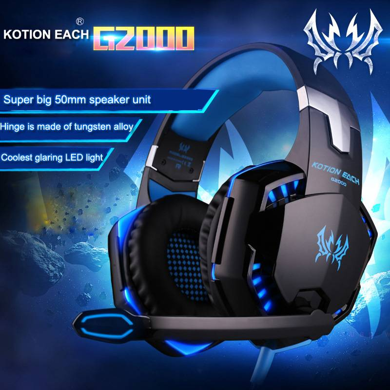 G2000 Headset Headset Laptop Desktop-Computer Spiel Musik Headset Schwere Low Sound mit Mikrofon CF Wired Game Headset_voghion.com