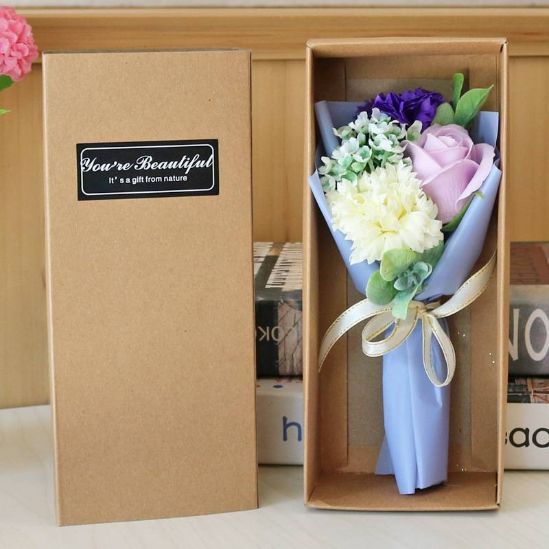 Rose Soap Bouquet Gift Box Birthday Gift Small Gift Activity Practical Carnation Simulation Flower Small Bouquet_voghion.com