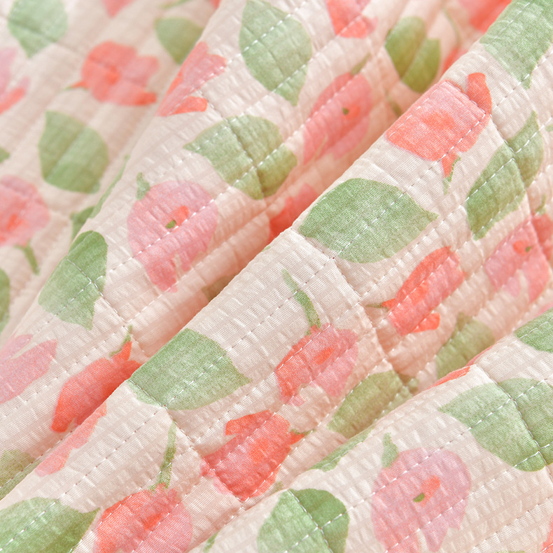 Home Textile Summer Bubble Cotton Quilted Bed Cover Single Piece Four Seasons Quilted Bed Sheet Mattress_voghion.com