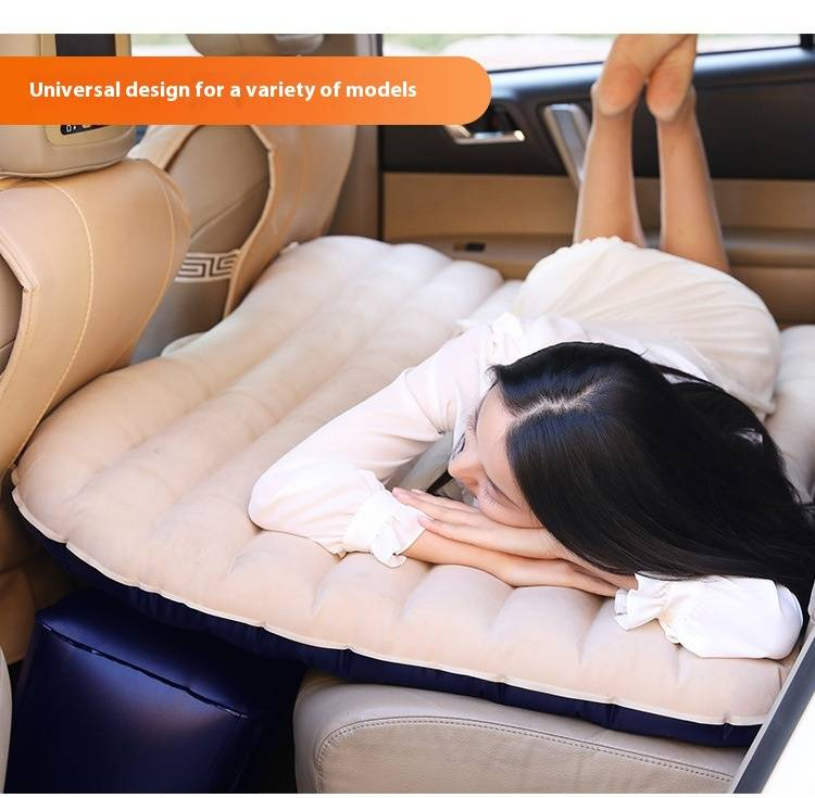 Cama inflável montada no veículo, colchão para dormir no carro, suprimentos para assento traseiro do carro, cama com almofada de ar, cama de viagem com bomba de carregamento montada no veículo_voghion.com