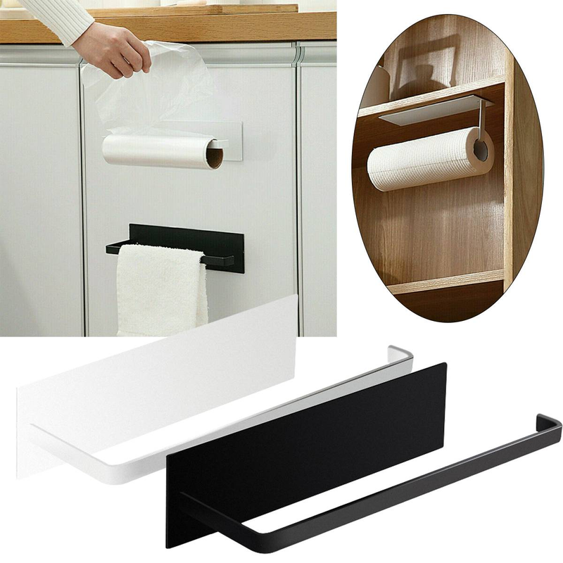 Selbstklebender Handtuchhalter aus Eisen, kein Bohren, starke Belastung, wasserfest_voghion.com