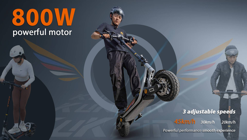 Trotinetă electrică pliabilă Kukirin A1, motor de 800W, baterie de 48V 13Ah, 10 inci_voghion.com
