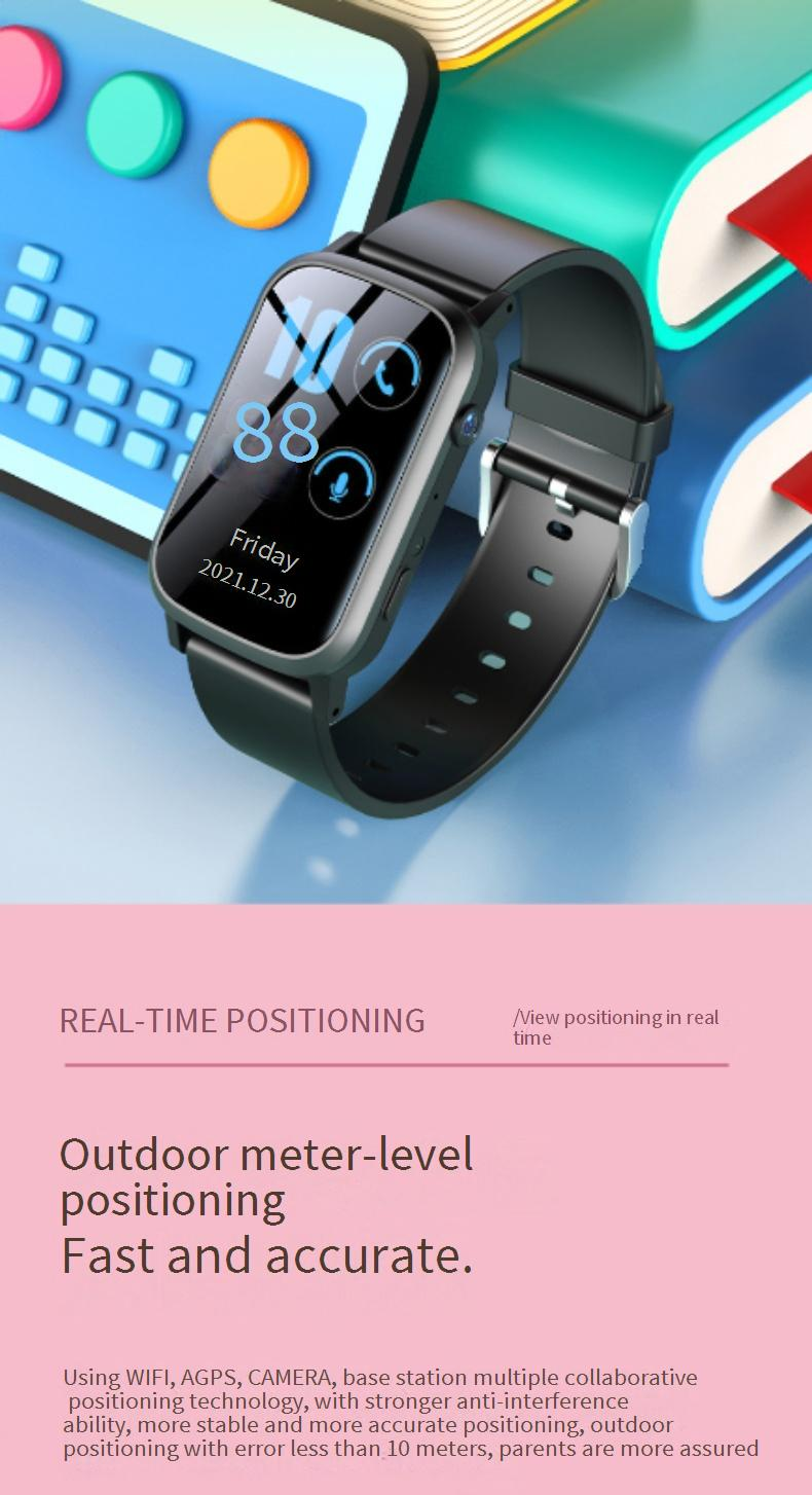 Smartwatches FA58 Kindertelefonuhr Wasserdicht Karteneinschub 1,47 Zoll Smartwatch GPS-Positionierung 4G Studententelefonuhr_voghion.com